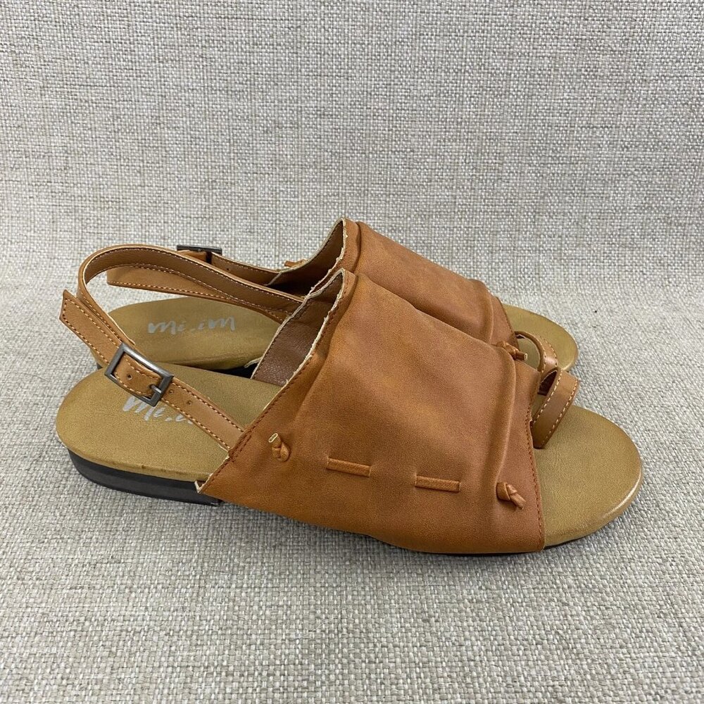 Mi.iM "Nikki" Covered Toe-Loop Slides Sandals